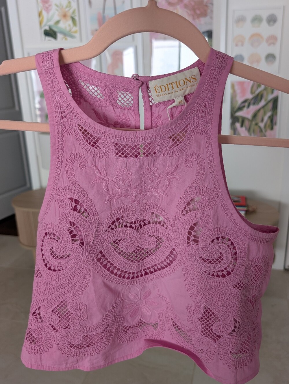 NWT Sezane Uanna Top Lilac